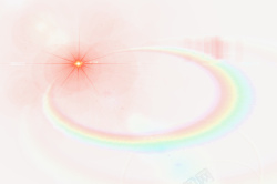 彩虹光效圆环星光效果元素素材
