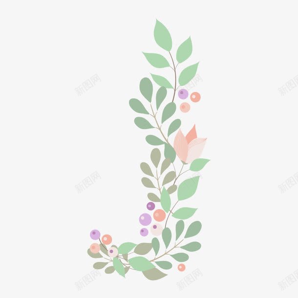 植物绿叶花朵字母Jpng免抠素材_88icon https://88icon.com 大写字母 字母 字母J 树叶 植物字母 绿叶 花朵字母