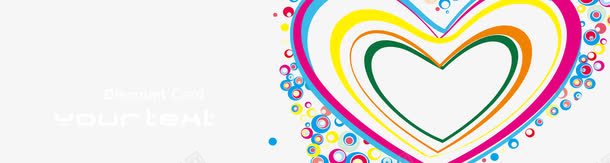 彩色爱心名片背景png免抠素材_88icon https://88icon.com 名片 彩色 爱心 背景