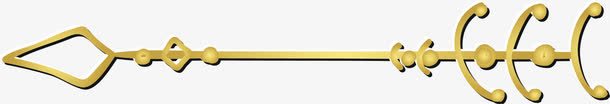 小清新金色箭头png免抠素材_88icon https://88icon.com 唯美 小清新 尾巴 弧线 简约 箭头 线条 金色