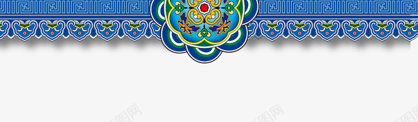 手绘蓝色民族风装饰边png免抠素材_88icon https://88icon.com 包装设计 手绘 民族风 海报设计 蓝色 装饰边框