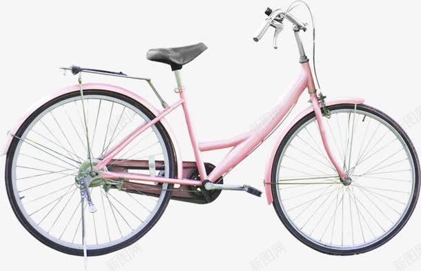 粉色春天自行车单车png免抠素材_88icon https://88icon.com 单车 春天 粉色 自行车