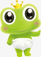 可爱绿色青蛙王子造型png免抠素材_88icon https://88icon.com 可爱 王子 绿色 造型 青蛙