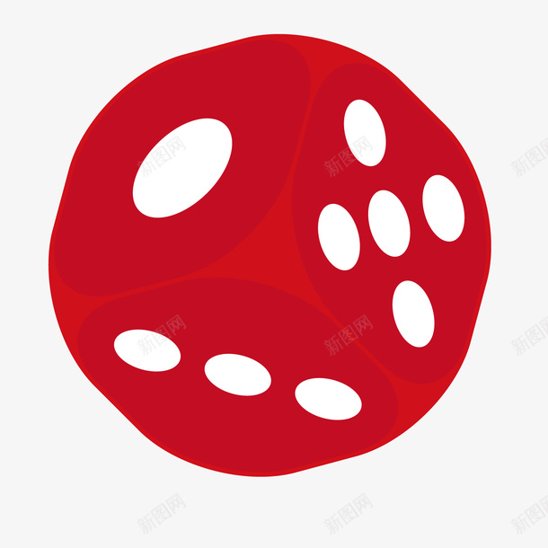 红色白点卡通筛子矢量图ai免抠素材_88icon https://88icon.com 卡通 正方块 游戏筛子 白点 筛子 红色 色子 金钱游戏工具 骰子 矢量图