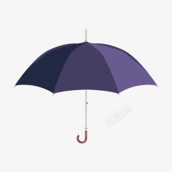 紫色雨伞素材