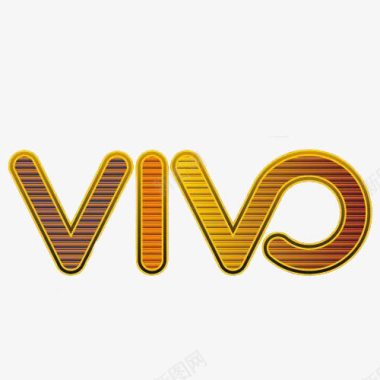 金色步步高手机vivo金色创意logo图标图标