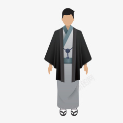日本和服男人物素材