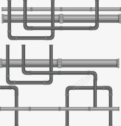 灰色城市建设水管素材