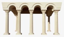 复古欧式建筑柱子素材