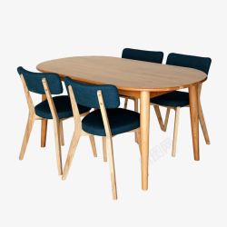 实木风格北欧实木餐桌高清图片