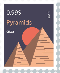 金字塔文字邮票金字塔高清图片