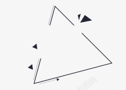 黑色三角几何高清图片