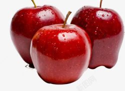 红色新鲜水果苹果素材