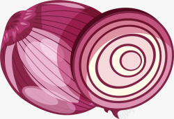 蔬菜底纹紫色洋葱装饰高清图片