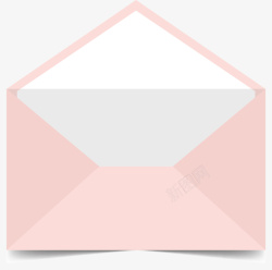 粉红色信封打开的粉红色信封矢量图高清图片