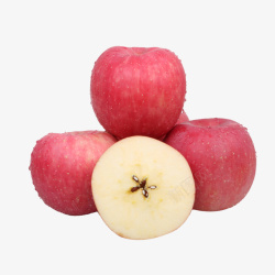 烟台苹果产品实物红富士水晶富士高清图片