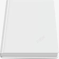 空白的书本平放的白色书本高清图片