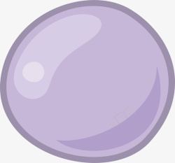 紫色卡通水珠素材