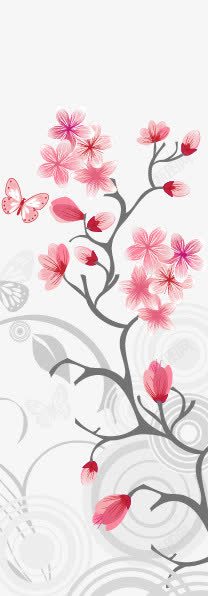 日式樱花花纹素材