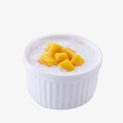奶制品芒果炒酸奶高清图片