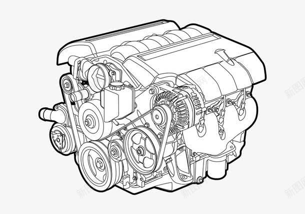 比你想的还要更强大的引擎png免抠素材_88icon https://88icon.com 出行 发动机 发动机引擎 汽车 马达