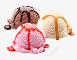 彩色冰淇淋球素材