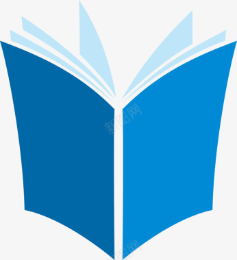 企业logo蓝色书籍logo图标图标