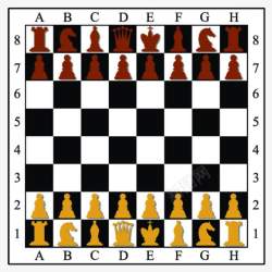 黑白国际象棋盘素材