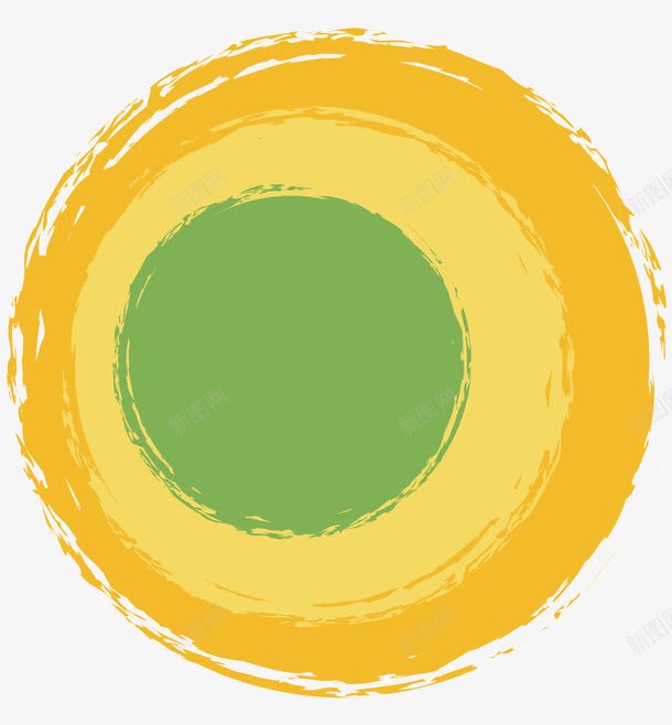 彩色圆环png免抠素材_88icon https://88icon.com 实心点 底纹 底色图片 彩色圆环 毛笔圆 水墨 矢量素材 笔触圆形 绿色圆圈 黄色圆