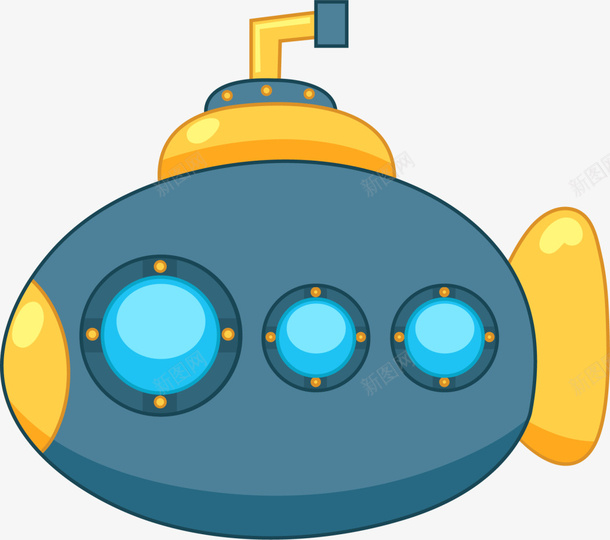 卡通蓝色海洋潜艇png免抠素材_88icon https://88icon.com 卡通潜艇 海下潜艇 海洋潜艇 潜水 玩具潜艇 蓝色潜艇