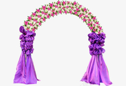 婚礼花卉拱门素材