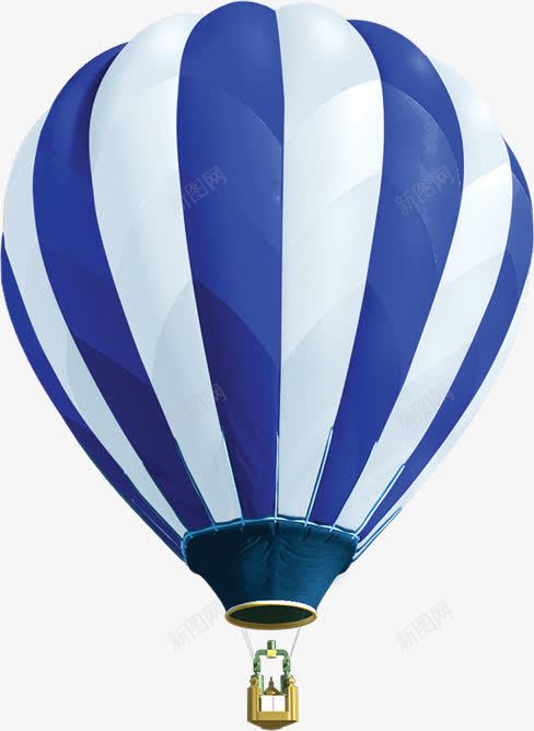 蓝色卡通条纹热气球装饰png免抠素材_88icon https://88icon.com 卡通 条纹 热气球 蓝色 装饰