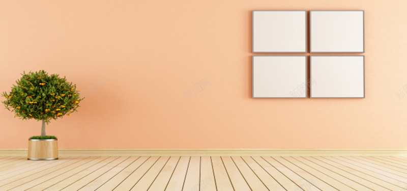 家居简约橙粉色淘宝海报背景背景