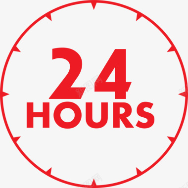 24小时服务手绘24小时服务图标图标