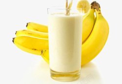 成熟香蕉香蕉牛奶高清图片