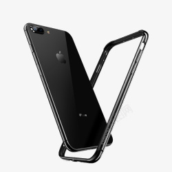 个性手机壳苹果手机壳硅胶边框黑色高清图片