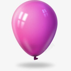 紫色气球海报素材