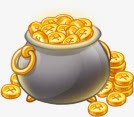 宝袋png免抠素材_88icon https://88icon.com UI设计常用游戏 奖励 宝箱 宝袋 手游 游戏 金元宝 金币 金币素材 钱币