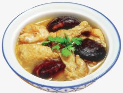 高级营养品东北菜小鸡炖蘑菇高清图片