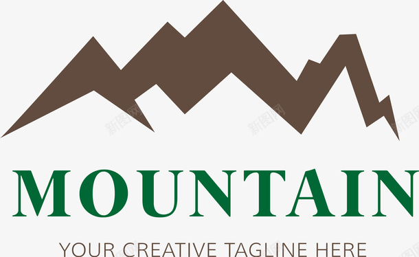 山水素材创意山峰logo图图标图标