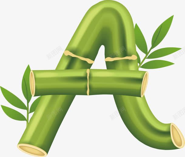 大写字母A清新绿色竹子艺术字母png免抠素材_88icon https://88icon.com 创意 大写字母A清新绿色竹子艺术字母矢量素材免费下载 大写竹子字母A 大小字母 字体设计 字母 季节 效果 春天 春季 立体字 竹叶 自然 艺术字