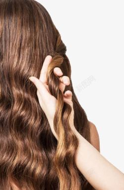 长发金棕色造型长发金棕色女生发型高清图片