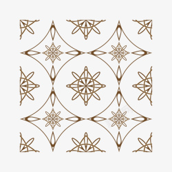 波斯地毯手绘花纹元素高清图片
