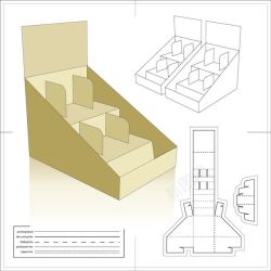 常规纸箱展开图文件夹含刀模矢量图高清图片