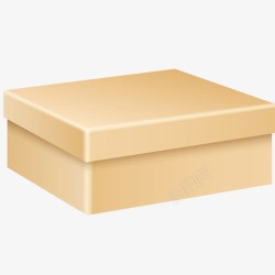 黄色纸盒产品鞋盒高清图片