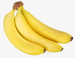 三根金色香蕉素材