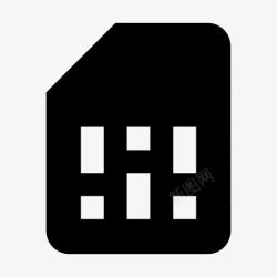 卡标卡SIM卡谷歌材料标图标高清图片