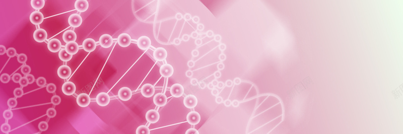 彩色DNA分子banner背景背景
