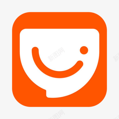 橙色PNG美食生活软件口碑logo图标图标