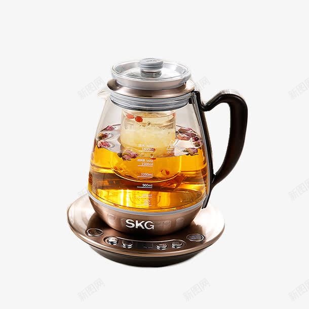 SKG燕窝壶炖盅养生壶png免抠素材_88icon https://88icon.com 保温壶 多功能炖盅 隔水养生壶 韩国设计